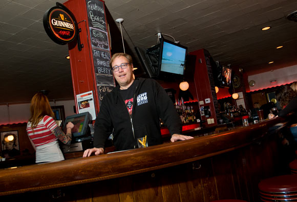 Sean Watterson of the Happy Dog at the east side location