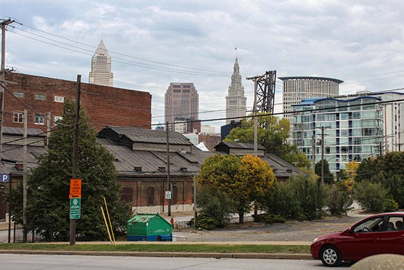 View from the planned Lake Link Trail as it winds through the Flats