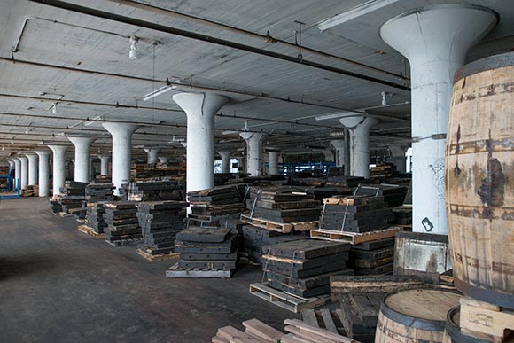 Old wooden flooring from a local car manufactuing facility