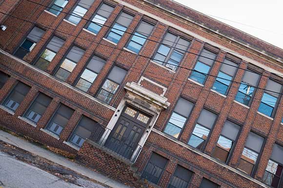 Saint Wendelin Catholic Church building - Denison Elementary on Willey Ave and Columbus