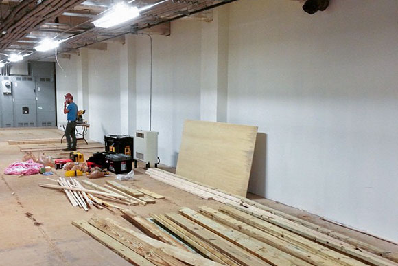 MOOS construction workshop is stocked and ready