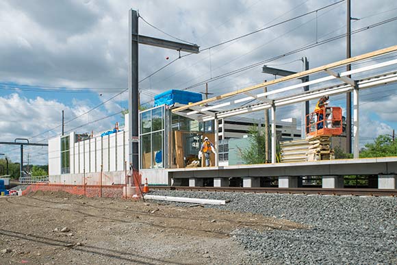 Little Italy-University Circle station currently under construction