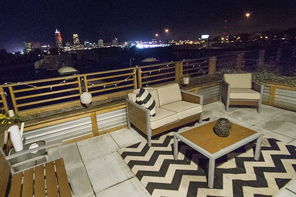 Patio in the unit of Christina Buccafurni at  The Fairmont Creamery