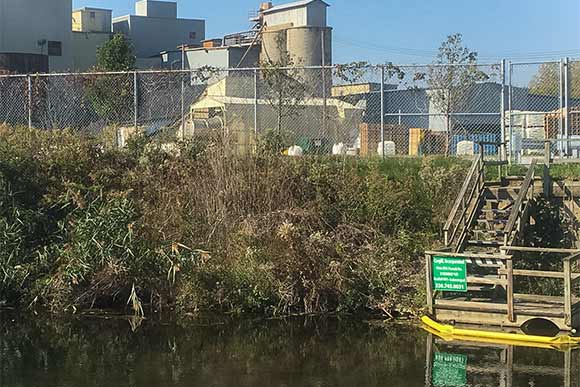 Industry along the canal
