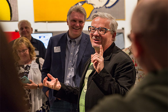Mark Mothersbaugh talking about his art  at  MOCA Cleveland