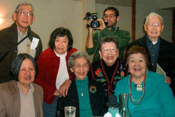 Matthew Hashiguchi on the set of  Good Luck Soup