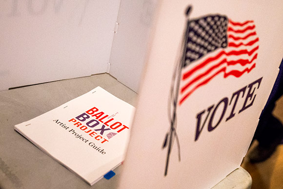 Ballot Box project voting at the Slovenian Workmen's Home