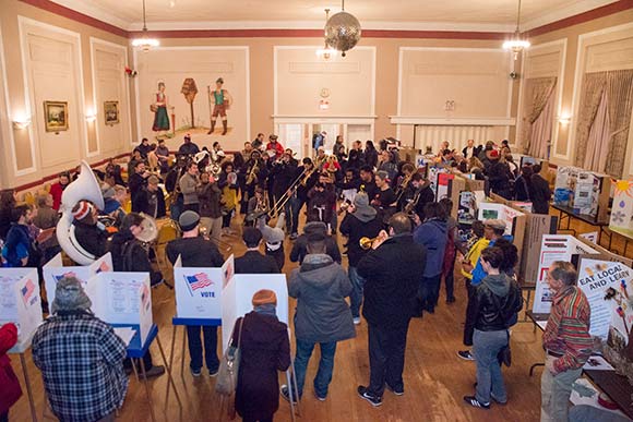 Ballot Box project voting at the Slovenian Workmen's Home
