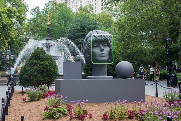 From Image Objects, Public Art Fund installation, New York, NY curated by Andria Hickey - artist Amanda Ross