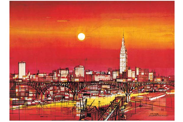 Viktor Schreckengost city scape