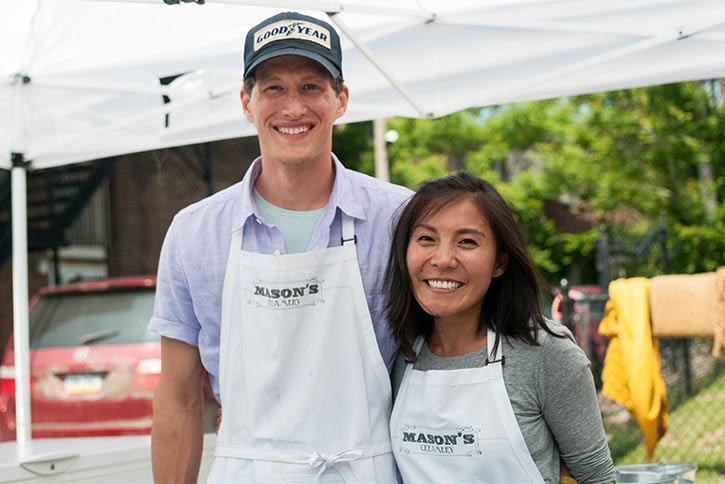 Helen Qin and Jesse Mason of Mason’s Creamery