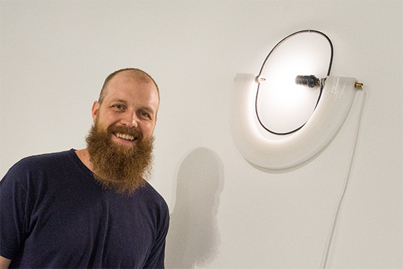 <span class="content-image-text">The Board 2nd Prize went to Brandon Secrest's untitled light sculpture series</span>