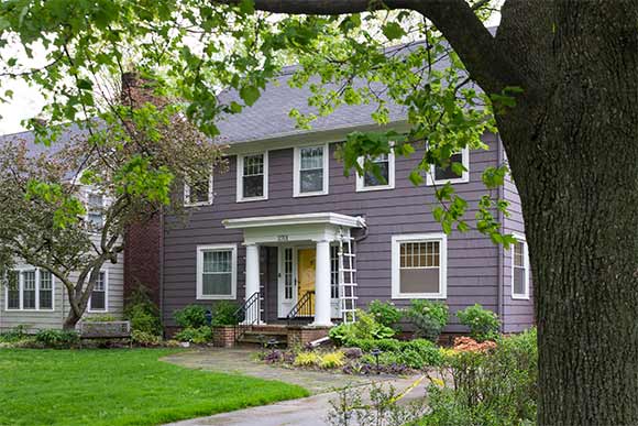 The house in Cleveland Hts, where Helen Cole lived