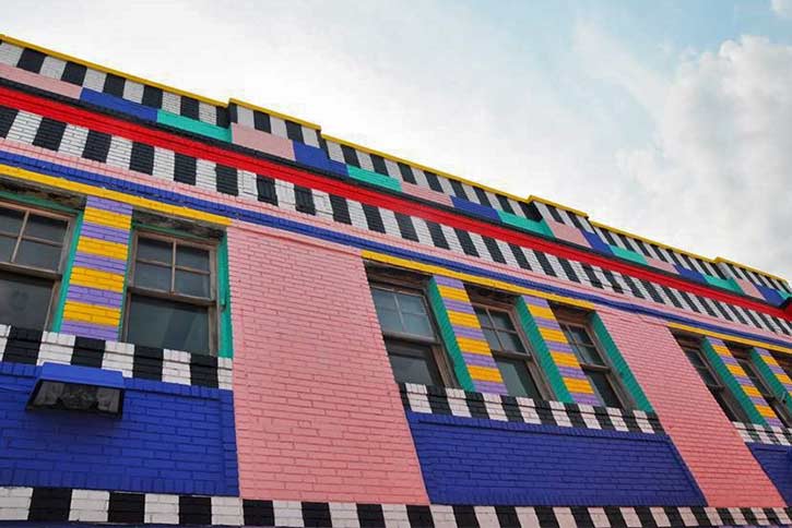 Pop Life building mural detail