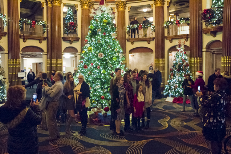 Cleveland Play House’s Festival of Trees in the Allen Theater Lobby