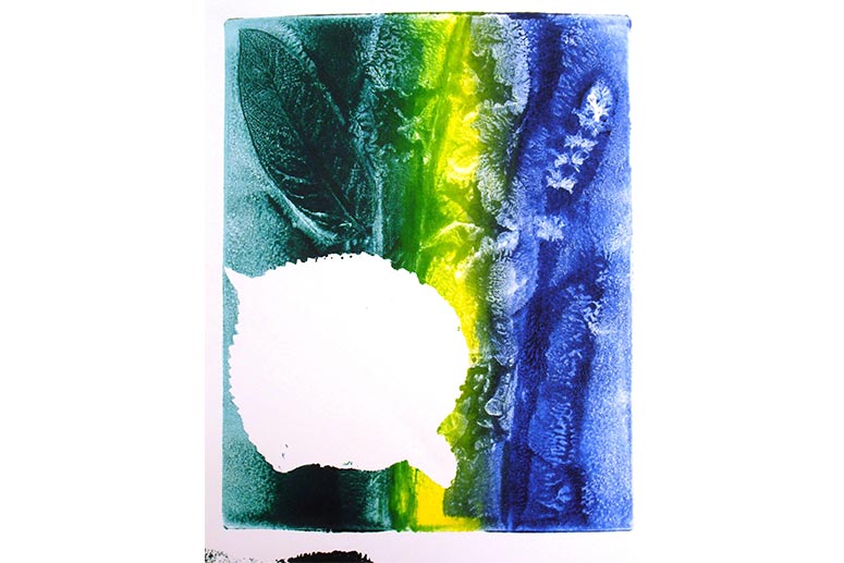 Print made for a quarterly Art for Relaxation workshop