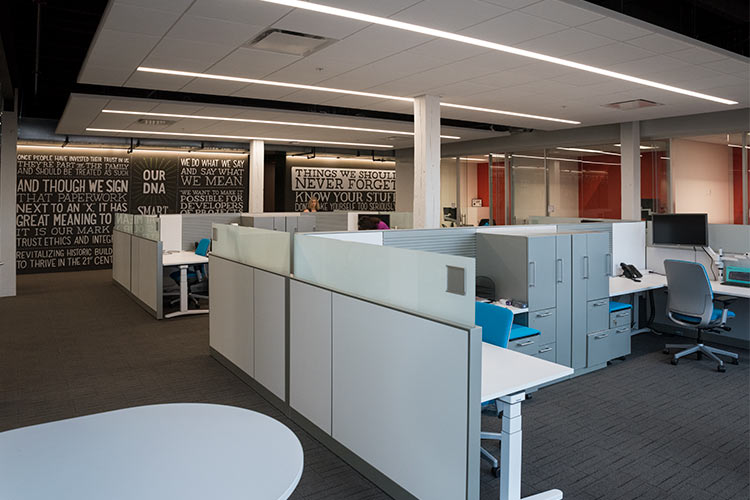 GBX Group work areas fashioned by Ohio Desk