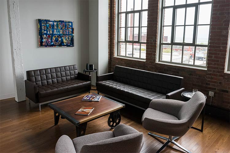 One of the private meeting spaces - the Crown Room