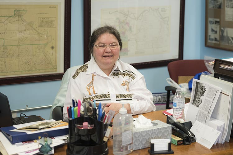 Connie Ewazen at the Historical Society of Old Brooklyn
