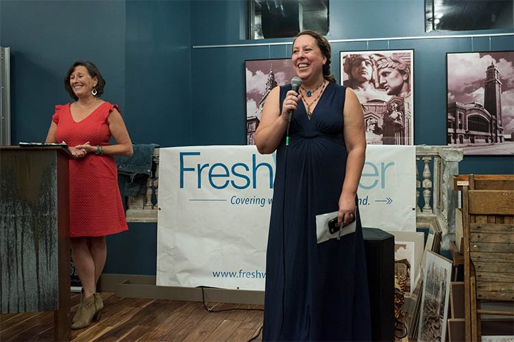 FreshWater publisher Tammy Wise& editor Jen Jones Donatelli