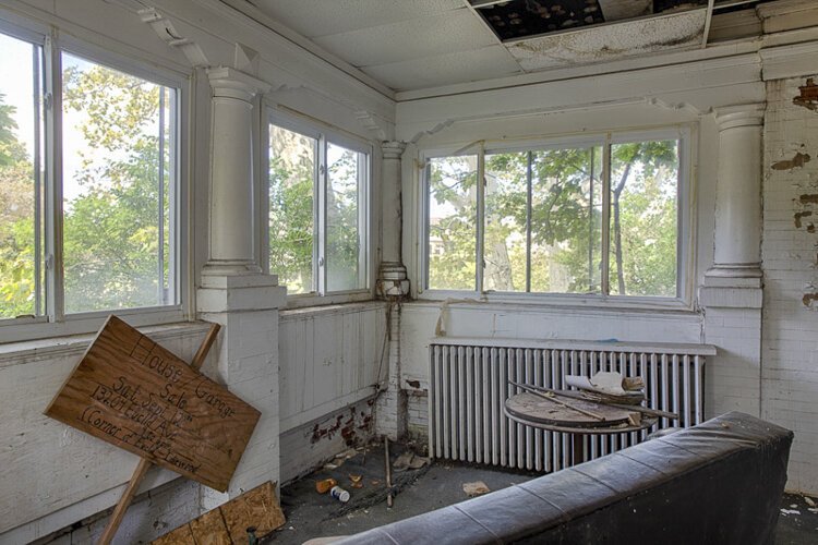 Much work needs to be done on the Rockefeller-Rudd house.