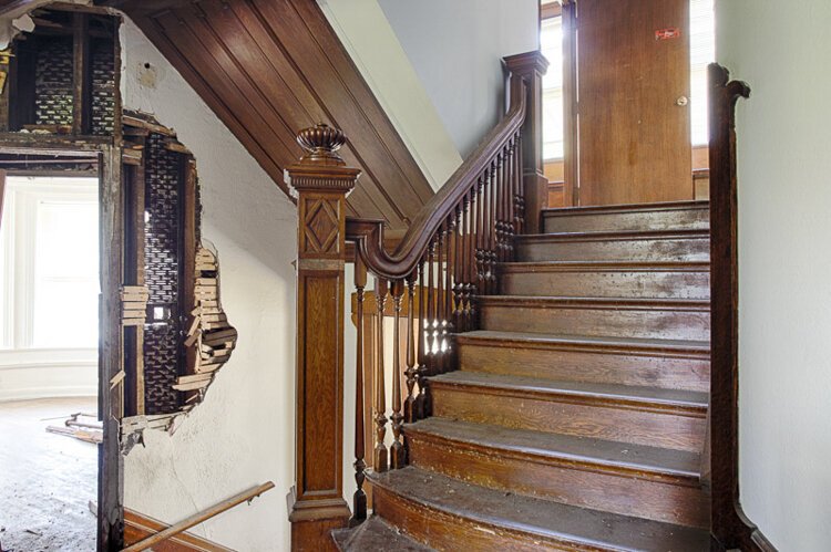 Vandals removed the copper pipes.