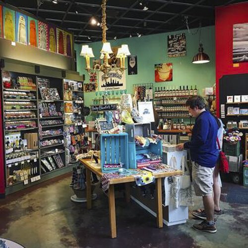 Clark Pope likes the local shopping experience at Merchant’s Mrkt in Legacy Village.