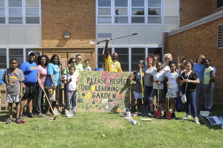 Green Team Garden at Iowa Maple Elementary School in Glenville.