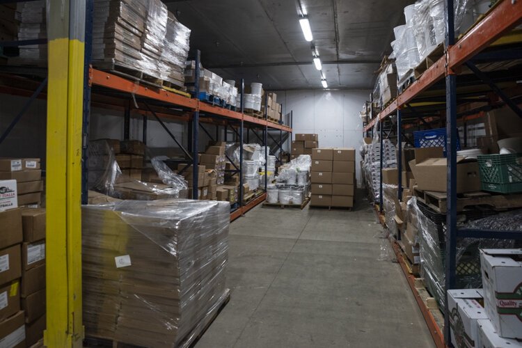 The 3,000-square-foot -12° cooler at Central Kitchen.