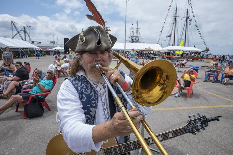 What’s a Tall Ship Fest with out a pirate band? Tom Mason and the Blue Buccaneers from Nashville