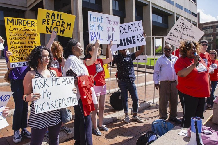 Coalition to Stop the Inhumanity action at the county jail in May