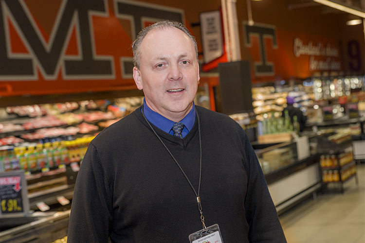 Store manager Ed Wozniak
