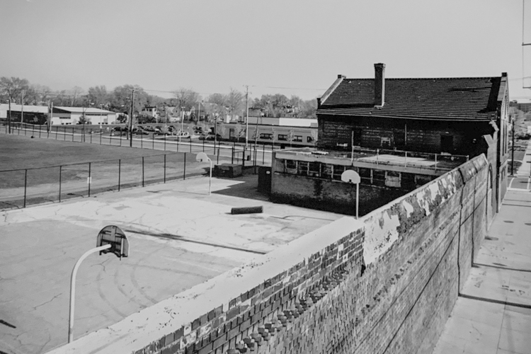 Old photo of League Park
