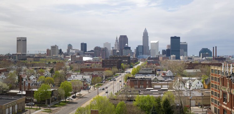 View from the rooftop of the Tyler Village building in 2011.