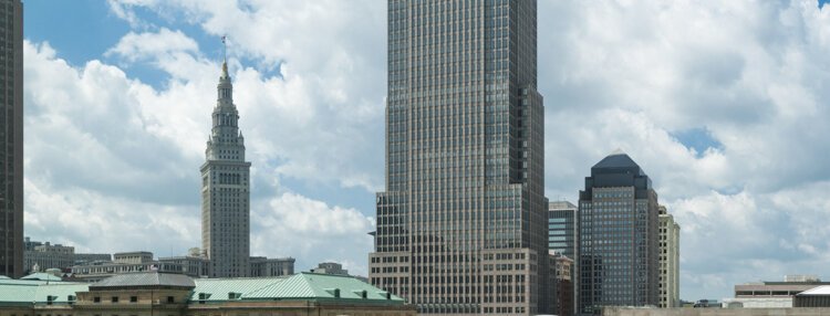 View from the The Westin Cleveland Downtown in 2014.