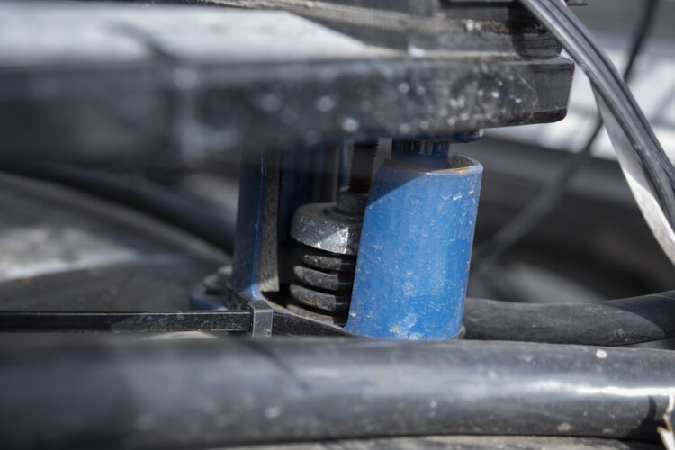 A custom suspension system was installed on the truck to withstand Cleveland’s potholes.