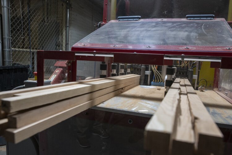 MAGNET built a robot for Cleveland Whiskey that cuts wood into perfect one-inch squares, so the engineers can do their true work.
