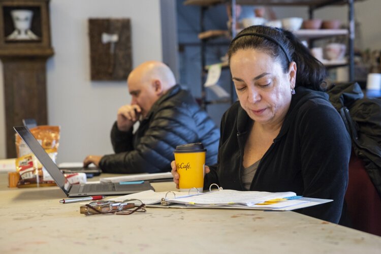 Nathalia Posner. stage manager and Reinaldo Garcia,  MD- supertitles