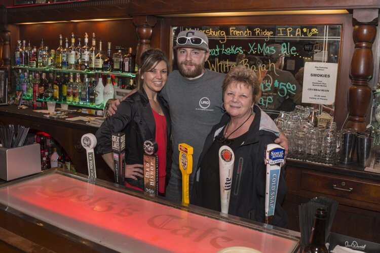 Andrea, Jerry and Shelia Hotz of Tremont’s Hotz Café.