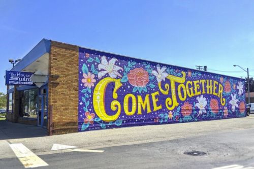 Come Together & Thrive Mural, on the House of Swing Jazz Club Building (Fall 2019)
