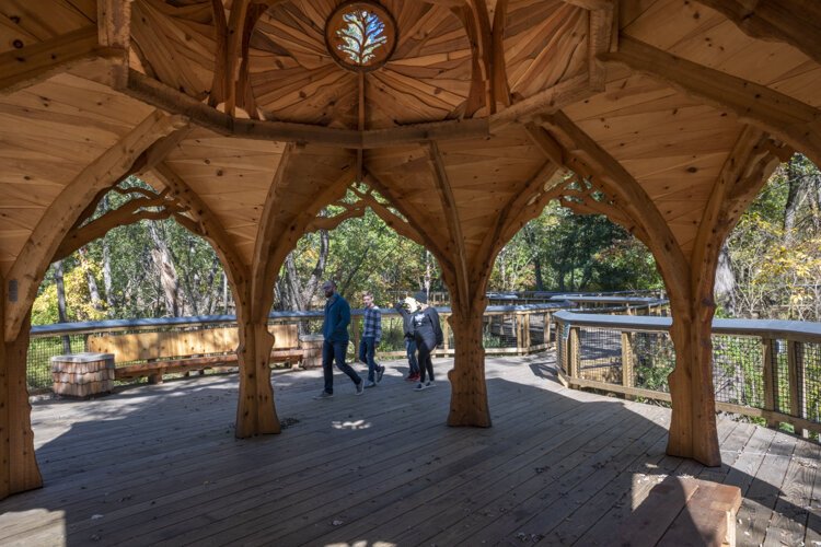 The Rose Foundation Gazebo at the The Nature Center at Shaker Lakes.