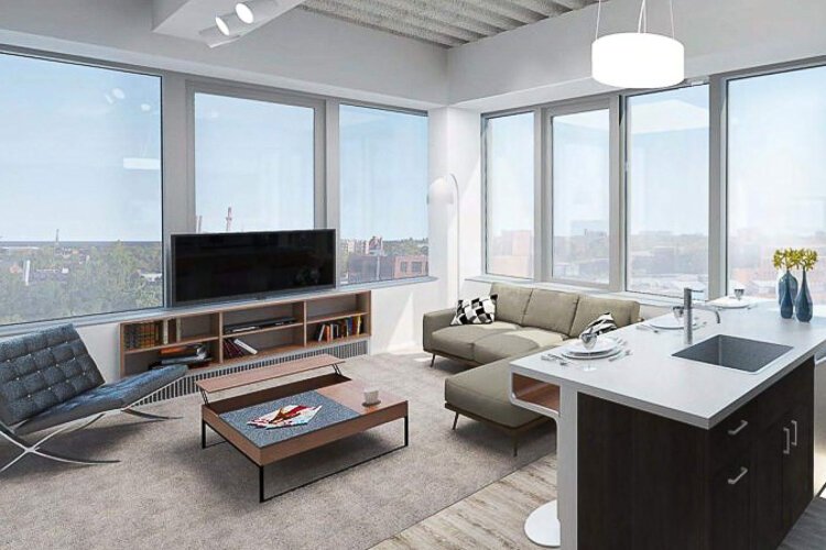 The Midtown Apartments near downtown offers 90 luxury units and space for retail on the ground floor.