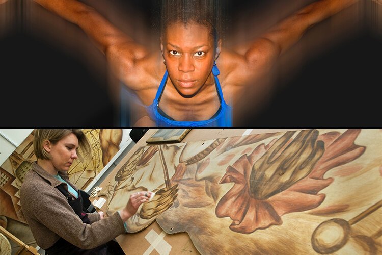 Top: February 2011 – Dancer Kenya Woods -- Bottom: February 2011 – Intermuseum Conservation Association