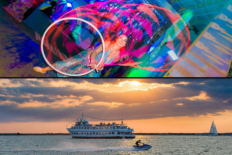 Top: May 2019 – The Dreamer's Bal - Ingenuity Cleveland  -- Bottom: June 2019 – Lake Erie Sunset