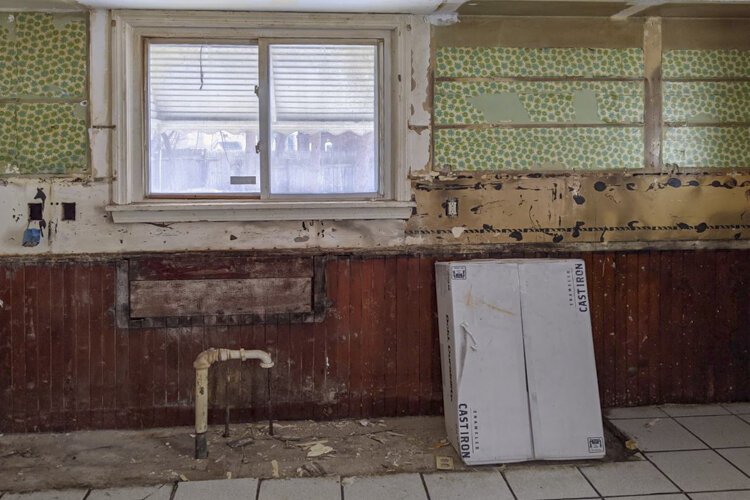 Schaefer Avenue house kitchen demo