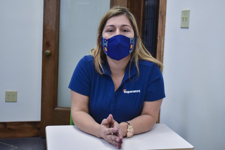 Ibis Maldonado, youth program coordinator at Esperanza, works with CMSD students each week to ensure their online learning is going as smoothly as possible.