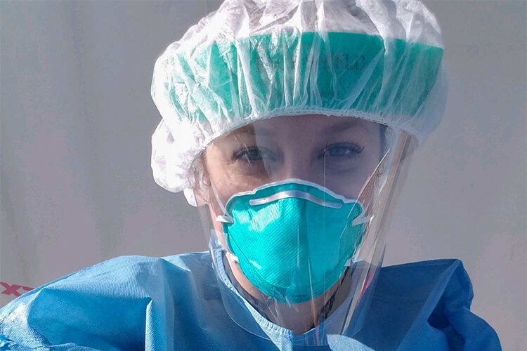 Registered nurses are now decked head-to-toe in PPE when visiting their patients, meticulously tracking when they enter and leave homes.