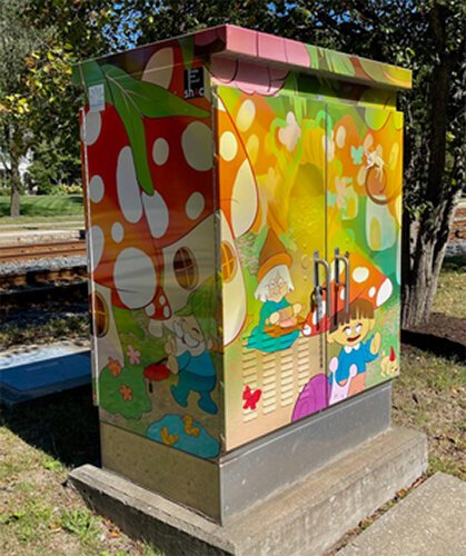 "Gnome Village" by Aaliyah Bell,  Shaker Heights High School senior project student