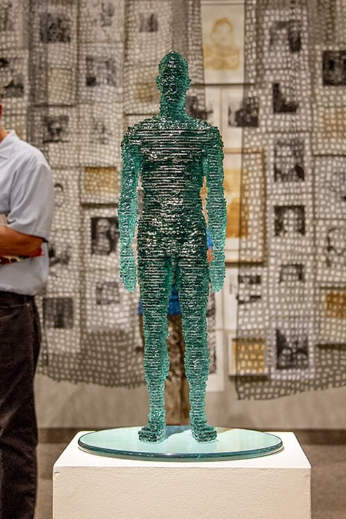 Glass Man by Dan Rothenfeld at CONVERGE Artist Archives Opening Reception