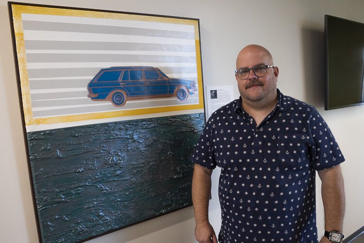 Artist Randy A. Maxim at the LGBT Center of Greater Cleveland